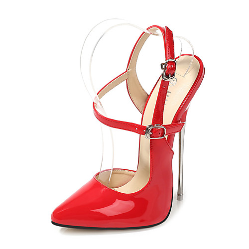 

Women's Heels Stiletto Heel Pointed Toe Classic Daily PU Solid Colored Black Red Pink