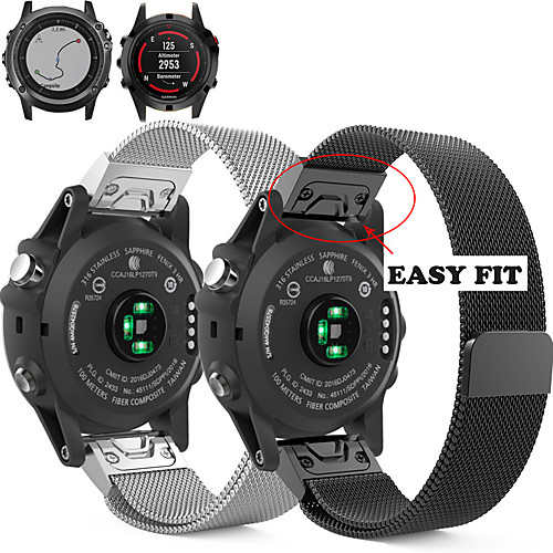 strap garmin fenix 5x fenix 3 milanese loop