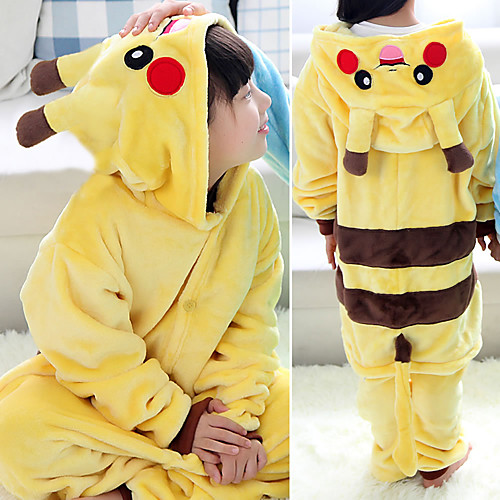 

Kid's Kigurumi Pajamas Giraffe Pika Pika Totoro Onesie Pajamas Polyester Microfiber Purple / Yellow / Pink Cosplay For Boys and Girls Animal Sleepwear Cartoon Festival / Holiday Costumes / Panda