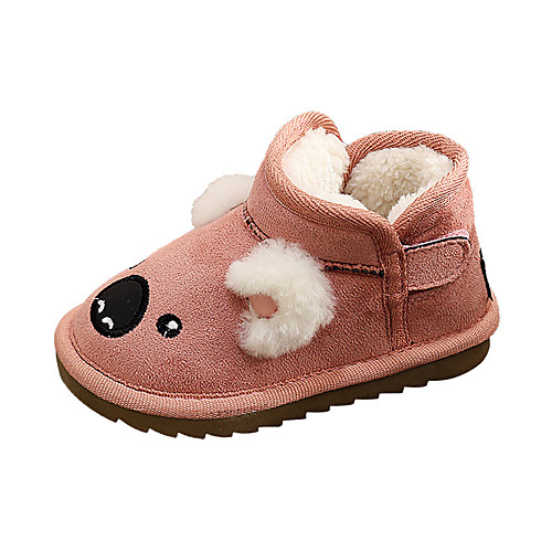 

Girls' Comfort / Snow Boots Suede Boots Toddler(9m-4ys) / Little Kids(4-7ys) Walking Shoes Black / Yellow / Pink Winter / Rubber