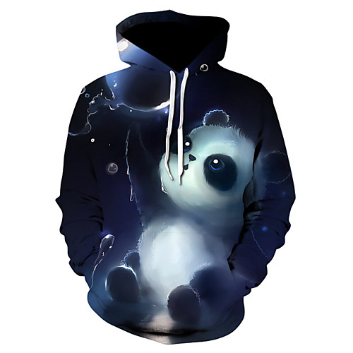 

Men's Hoodie Tie Dye 3D Hooded Casual Halloween Hoodies Sweatshirts Black