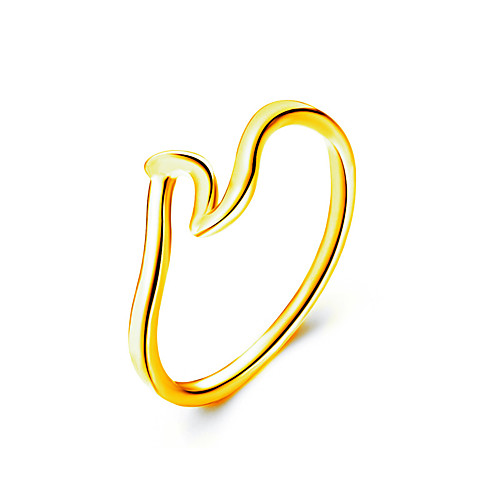 

Women's Ring 1pc Gold Silver Rose Gold Alloy Simple Korean Fashion Daily Work Jewelry Classic Cool
