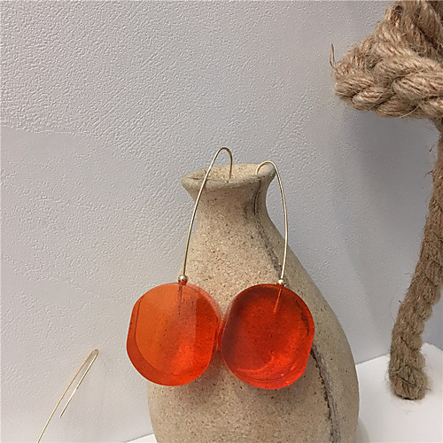 

Women's Earrings Long Joy Earrings Jewelry Light Coffee / White / Orange For Gift Daily Festival 1 Pair