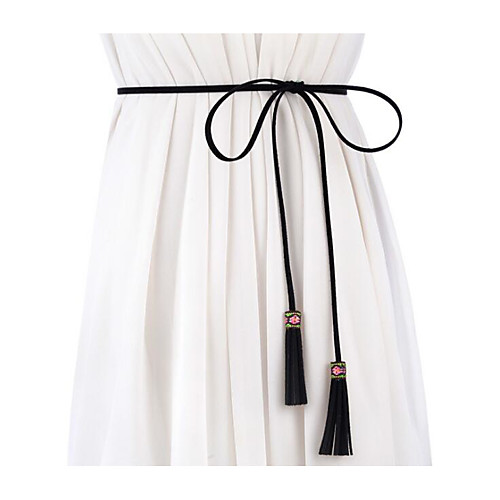 

Faux Suede Party / Evening Sash With Belt / Trim Women's Sashes