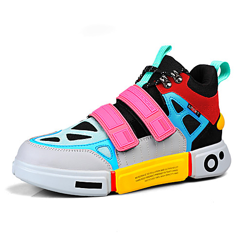 

Women's Sneakers Spring / Fall Flat Heel Round Toe Sporty Casual Daily Outdoor PU Black / Pink / Orange