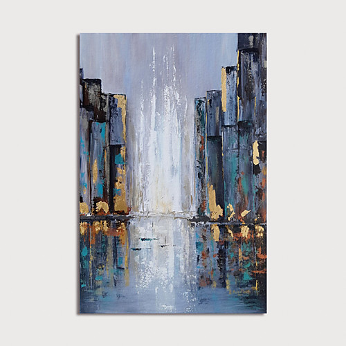 

Oil Painting Hand Painted Vertical Abstract Landscape Modern Stretched Canvas