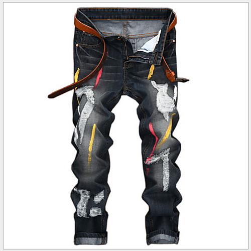 

Men's Basic Chinos Pants - Print Blue US34 / UK34 / EU42 / US36 / UK36 / EU44 / US38 / UK38 / EU46