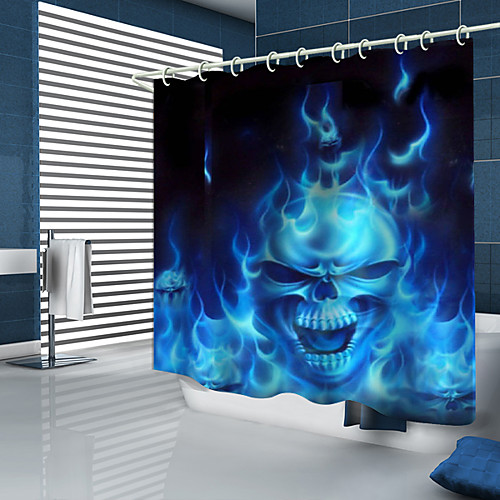 

Shower Curtains & Hooks Modern Polyester Premium Design
