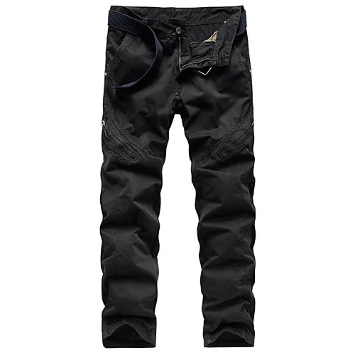 

Men's Hiking Pants Hiking Cargo Pants Summer Outdoor Breathable Quick Dry Soft Sweat-wicking Cotton Pants / Trousers Bottoms Running Camping / Hiking Hunting Dark Grey Black Army Green 29 30 31 32 33