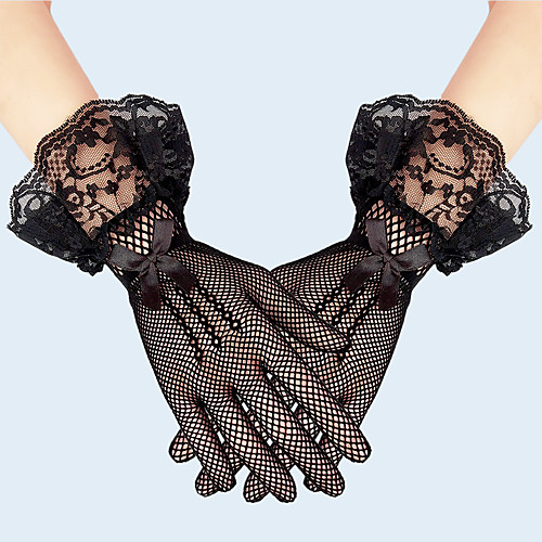 

Lace Wrist Length Glove Lace / Gloves With Trim