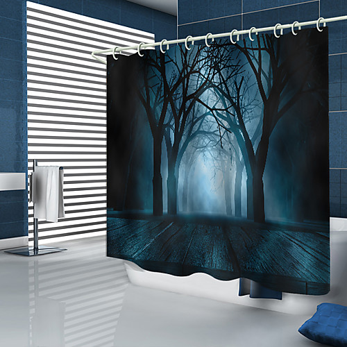 

Shower Curtains & Hooks Modern Polyester Premium Design