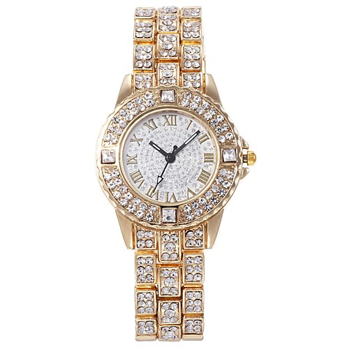 

Women's Quartz Watches Casual Fashion Silver Gold Rose Gold Alloy Chinese Quartz Gold Silver Rose Red Casual Watch 30 m 1 pc Analog One Year Battery Life