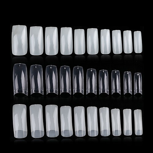

100Pcs Clear White Natural French False PVC Nail Tips UV Gel Ultra Flexible