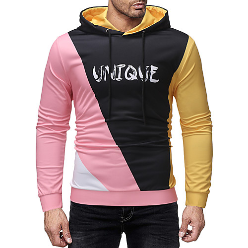 

Men's Hoodie Graphic Daily Basic Casual Hoodies Sweatshirts Black