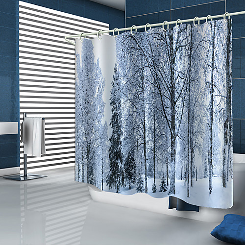 

Shower Curtains & Hooks Modern Polyester New Design