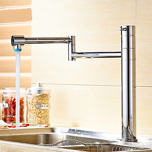 

Kitchen faucet-single handle single hole multi-layer cover plug folding contemporary kitchen faucet