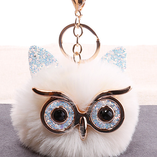 

Keychain Owl European Korean Fashion Ring Jewelry Black / White / Light Green For Gift Daily