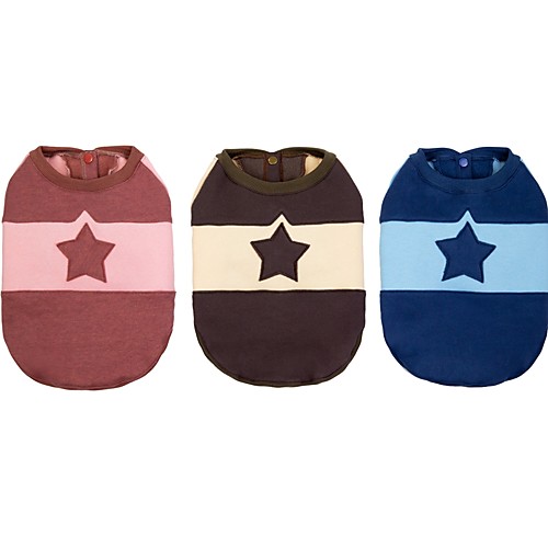 

Dog Sweater Sweatshirt Puppy Clothes Stars Simple Style Dog Clothes Puppy Clothes Dog Outfits Blue Pink Coffee Costume for Girl and Boy Dog Fleece S M L XL XXL