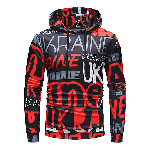 

Men's Pullover Hoodie Sweatshirt Graphic Text Letter Work Casual Hoodies Sweatshirts Rainbow