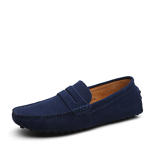 

Men's Moccasin Mesh / Chiffon Spring & Summer / Fall & Winter Loafers & Slip-Ons Walking Shoes Black / Wine / Black / Blue