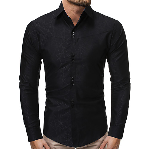 

Men's Shirt Solid Colored Long Sleeve Daily Tops Basic Black Royal Blue Navy Blue