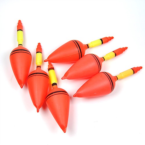 

Fishing Float 6 pcs 50g Fishing Lightweight Upward Plastic Sea Fishing Spinning Jigging Fishing