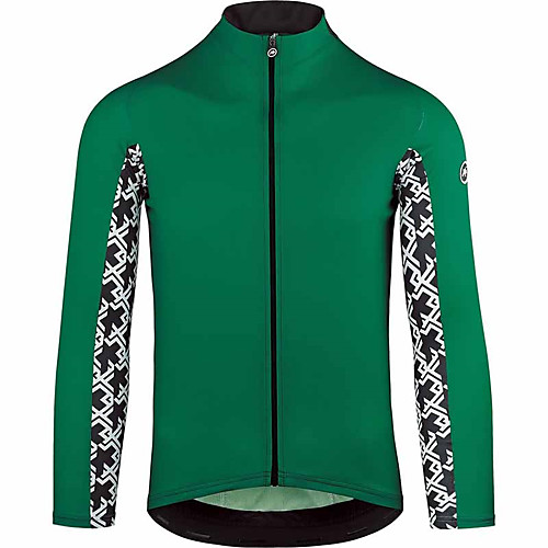 

21Grams Men's Long Sleeve Cycling Jersey Winter Violet Yellow Green Bike Jersey Top Mountain Bike MTB Road Bike Cycling Thermal / Warm UV Resistant Breathable Sports Clothing Apparel / Micro-elastic