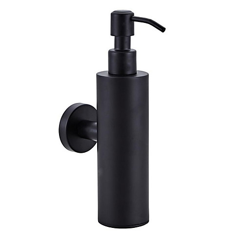 

Wall Mount Matte Black Tower Shampoo Dispenser-Contemporary Bottle Pump for Shower 8 ONCE