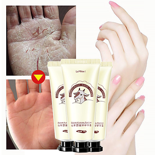 

3pcs/lot LAMILEE GoatMilk Hand Cream Moisturizing Anti-chapping whitening Hand care 40g