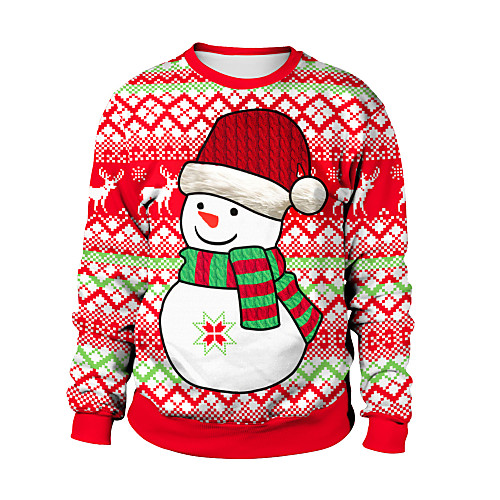 

Animal Ugly Christmas Sweater / Sweatshirt Adults' Couple's Christmas Halloween Festival / Holiday Spandex Polyester Red / Mint Green / Pale Blue Couple's Easy Carnival Costumes / Top / Top