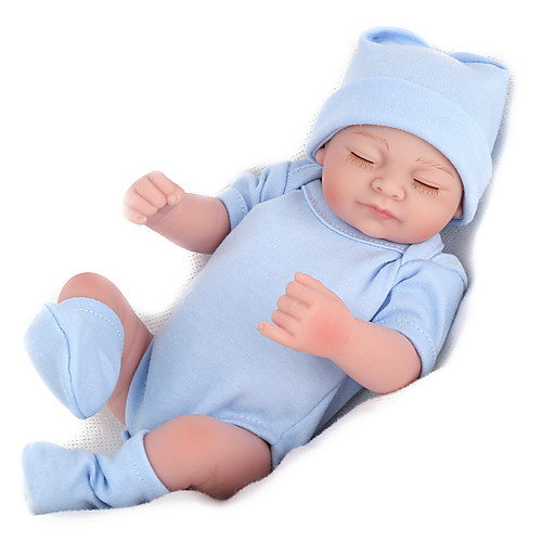 

NPK DOLL 10 inch Reborn Doll Reborn Toddler Doll Baby Boy Baby Girl Safety Gift Cute Full Body Silicone with Clothes and Accessories for Girls' Birthday and Festival Gifts / Kids