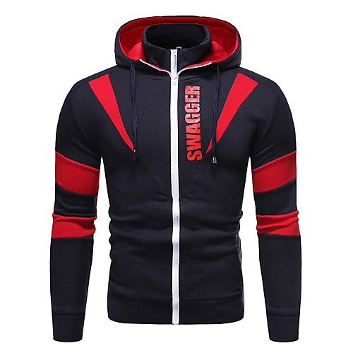 

Men's Hoodie Color Block / Letter Hooded Casual / Basic Slim Red Yellow Navy Blue Gray US32 / UK32 / EU40 US34 / UK34 / EU42 US36 / UK36 / EU44 US38 / UK38 / EU46