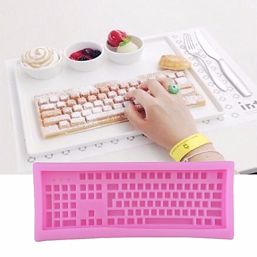 

Computer Keyboard Shape Silicone Fondant Mold Sugar Chocolate Cake Decoration Bakeware