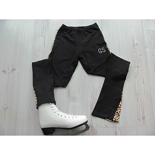 

Figure Skating Pants Women's Girls' Ice Skating Pants / Trousers Black Stretchy Training Competition Skating Wear Classic Figure Skating