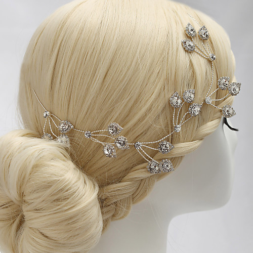 

Rhinestone / Alloy Headpiece with Rhinestone 1 Piece Wedding Headpiece