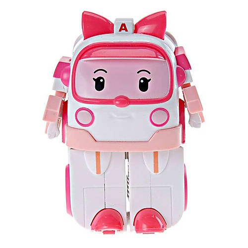 

1:160 Toy Car Car Ambulance Vehicle Transformable Cute PVC / Vinyl Plastic Mini Car Vehicles Toys for Party Favor or Kids Birthday Gift