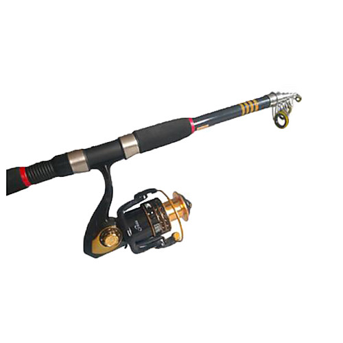 

Telespin Rod Fishing Rod Fishing Rod and Reel Combo Telespin Rod 291 cm Carbon Telescopic Medium Light (ML) Sea Fishing
