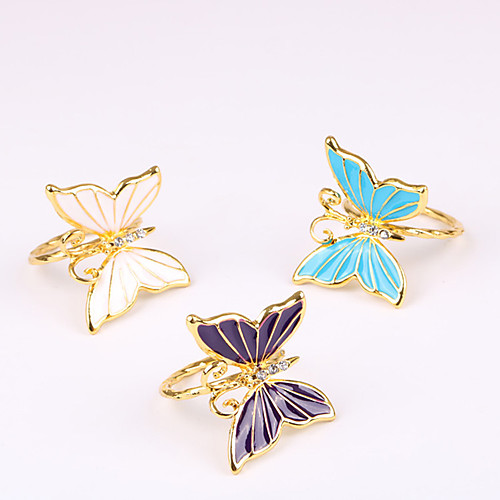 

Metal Alloy Wedding Napkins - 1 pcs Napkin Rings Wedding / Festival Classic Theme / Creative / Butterfly