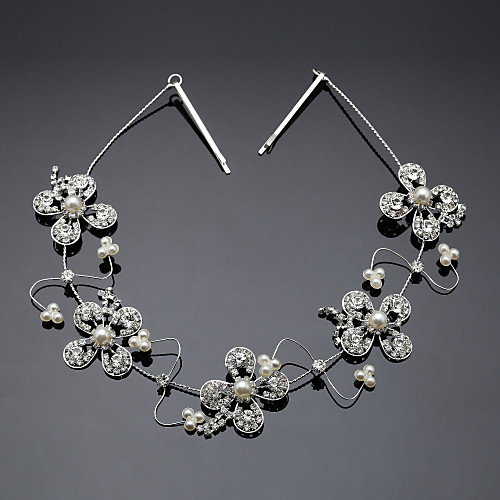 

Rhinestone / Alloy Headdress with Rhinestone 1 Piece Wedding Headpiece