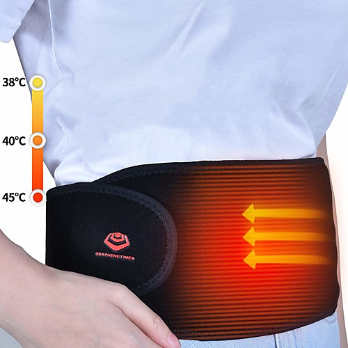 

Waist Heating Pad - Heated Waist Belt for Far-Infrared Physical Therapy Electric Waist Wrap with Adjustable Temperature and USB Cord Perfect for Injured or Sore Waist