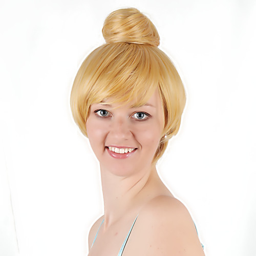 

Cosplay Tinker Bell Cosplay Wigs Women's 8 inch Synthetic Fiber Blonde Adults' Anime Wig