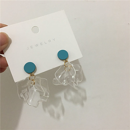 

Women's Earrings Classic Petal S925 Sterling Silver Earrings Jewelry Blue For Gift Daily Festival 1 Pair
