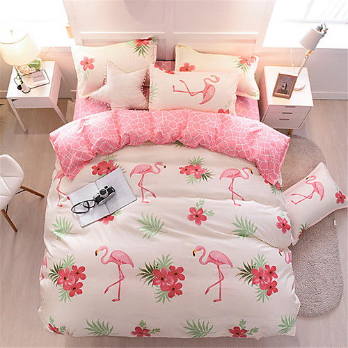 

Duvet Cover Sets Floral / Contemporary Polyster Printed 4 PieceBedding Sets