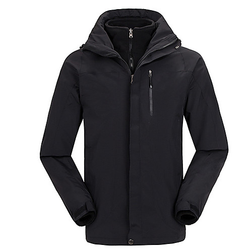 

Men's Hiking Jacket Winter Outdoor Patchwork Waterproof Windproof Breathable Warm Jacket Top Hunting Fishing Camping / Hiking / Caving Black Yellow Red Army Green Orange