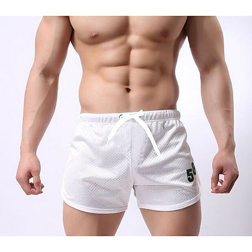 

Men's Running Shorts Outdoor Baggy Shorts Bottoms Winter Gym Workout Running Breathable Comfortable Sport White Black Blue Dark Blue / Stretchy