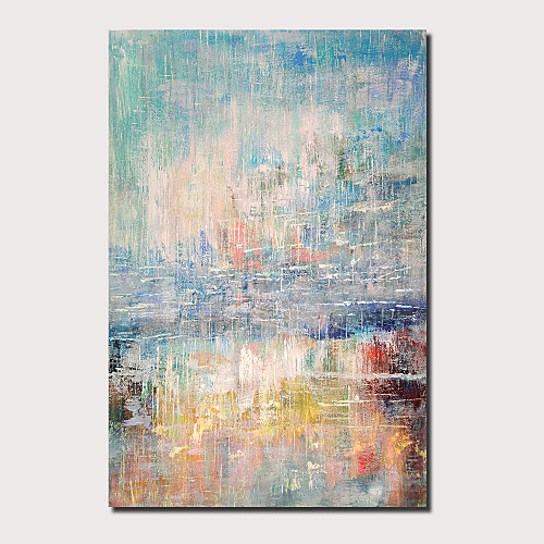 

Oil Painting Hand Painted Vertical Panoramic Abstract Landscape Comtemporary Modern Stretched Canvas