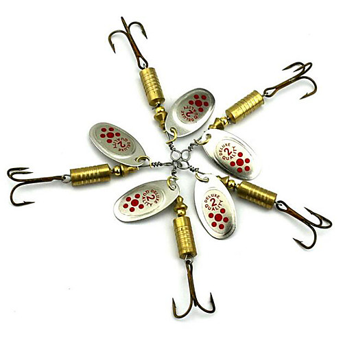 

5 pcs Hard Bait Buzzbait & Spinnerbait Spoons Sinking Bass Trout Pike Sea Fishing Spinning Lure Fishing / Trolling & Boat Fishing