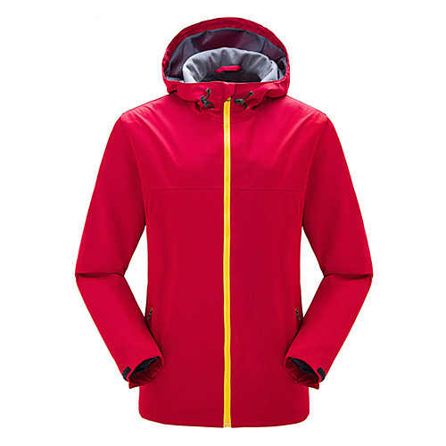 

Men's Hiking Jacket Hiking Windbreaker Winter Outdoor Solid Color Thermal Warm Waterproof Windproof Breathable Jacket Top Hunting Fishing Camping / Hiking / Caving Black Red Army Green Royal Blue