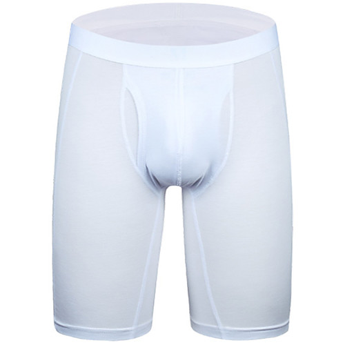 

Men's Basic Boxers Underwear - Normal 1 Piece Mid Waist Black White Blue M L XL