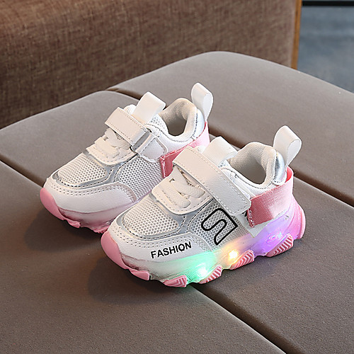 

Boys' / Girls' LED / Comfort PU Trainers / Athletic Shoes Toddler(9m-4ys) / Little Kids(4-7ys) Luminous Yellow / Pink / Orange Spring / Fall / Color Block / Rubber